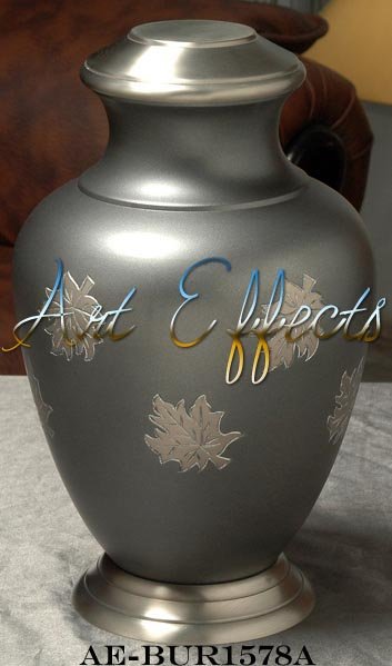 Manufacturers Exporters and Wholesale Suppliers of Arcadia Maple Leaf Brass Cremation Urn Farrukhabad Uttar Pradesh
